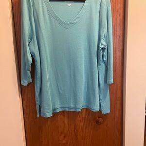 JJill V-Neck 3/4 Sleeve Top